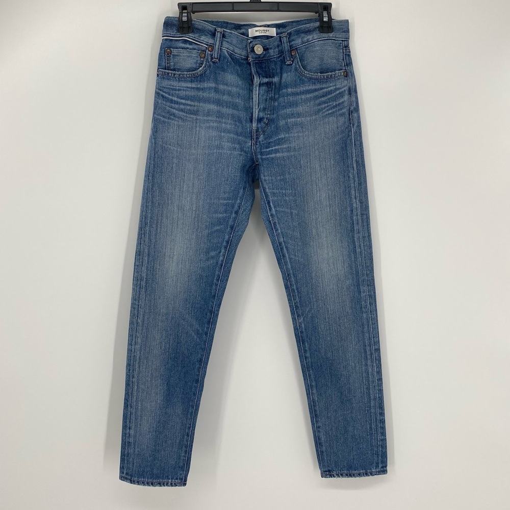 Moussy Vintage Evans Tapered Mid Jean Size 27 - Picture 3 of 9